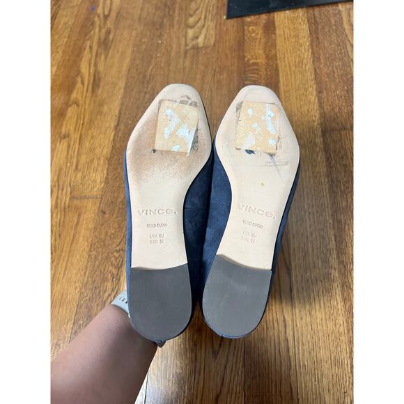 Vince Navy Suesde Loafer Size 5 - Picture 6 of 8